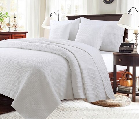 Cuvertura Biala, Fashion Goods, 200x220 cm, microfibra, alb