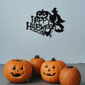 Decoratiune de perete, Halloween 16, metal, 53 x 41 cm, negru