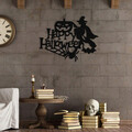 Decoratiune de perete, Halloween 16, metal, 53 x 41 cm, negru