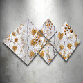 Set 4 tablouri decorative, 4MDF1220574133, MDF, Imprimat UV, Multicolor