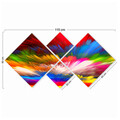 Set 4 tablouri decorative, 4MDF123917302, MDF, Imprimat UV, Multicolor