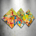 Set 4 tablouri decorative, 4MDF129236510, MDF, Imprimat UV, Multicolor
