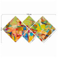 Set 4 tablouri decorative, 4MDF129236510, MDF, Imprimat UV, Multicolor
