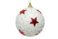 Glob pentru brad Star,Decoris, 8 cm, spuma, rosu