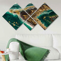 Set 4 tablouri decorative, 4MDF1920392204, MDF, Imprimat UV, Multicolor