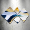 Set 4 tablouri decorative, 4MDF1955509222, MDF, Imprimat UV, Multicolor