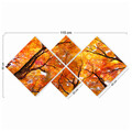 Set 4 tablouri decorative, 4MDF196435259, MDF, Imprimat UV, Multicolor