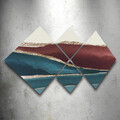 Set 4 tablouri decorative, 4MDF2051399, MDF, Imprimat UV, Multicolor