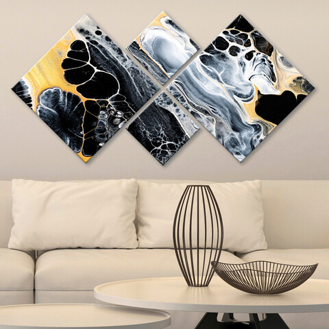 Set 4 tablouri decorative, 4MDF30803112894, MDF, Imprimat UV, Multicolor