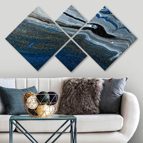 Set 4 tablouri decorative, 4MDF30803112927, MDF, Imprimat UV, Multicolor