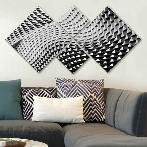 Set 4 tablouri decorative, 4MDF30803305670, MDF, Imprimat UV, Multicolor