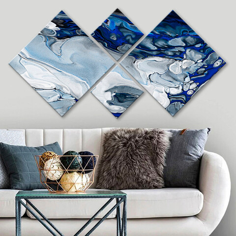 Set 4 tablouri decorative, 4MDF3112972, MDF, Imprimat UV, Multicolor