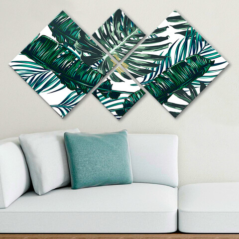 Set 4 tablouri decorative, 4MDF324611726, MDF, Imprimat UV, Multicolor