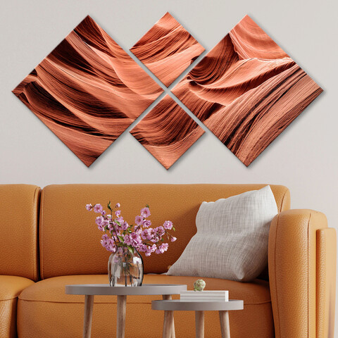 Set 4 tablouri decorative, 4MDF3297900, MDF, Imprimat UV, Multicolor