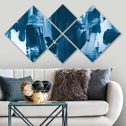 Set 4 tablouri decorative, 4MDF3418085, MDF, Imprimat UV, Multicolor