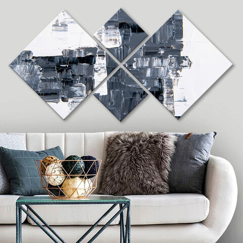 Set 4 tablouri decorative, 4MDF3418104, MDF, Imprimat UV, Multicolor