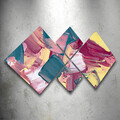 Set 4 tablouri decorative, 4MDF3577062, MDF, Imprimat UV, Multicolor