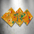 Set 4 tablouri decorative, 4MDF3582425, MDF, Imprimat UV, Multicolor