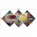 Set 4 tablouri decorative, 4MDF3586209, MDF, Imprimat UV, Multicolor