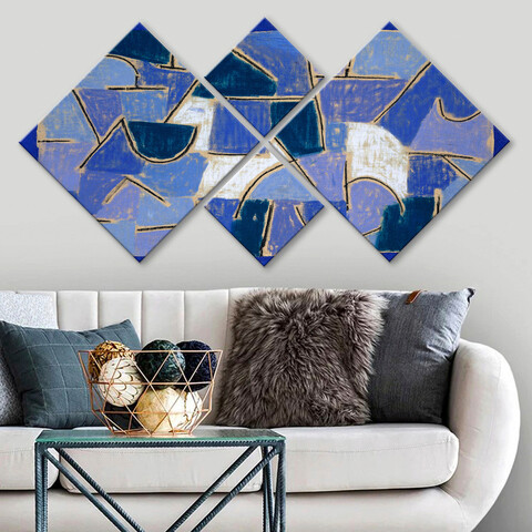 Set 4 tablouri decorative, 4MDF3586212, MDF, Imprimat UV, Multicolor