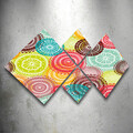 Set 4 tablouri decorative, 4MDF41557163, MDF, Imprimat UV, Multicolor