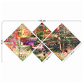 Set 4 tablouri decorative, 4MDF4178521, MDF, Imprimat UV, Multicolor