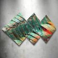 Set 4 tablouri decorative, 4MDF498377113, MDF, Imprimat UV, Multicolor