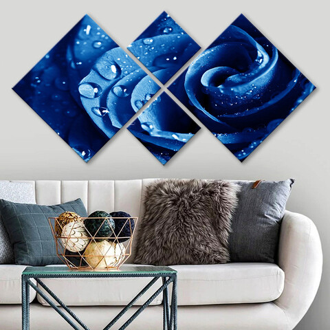 Set 4 tablouri decorative, 4MDF49993348, MDF, Imprimat UV, Multicolor