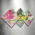 Set 4 tablouri decorative, 4MDF56168362, MDF, Imprimat UV, Multicolor