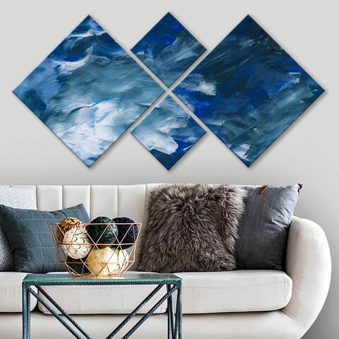 Set 4 tablouri decorative, 4MDF582054, MDF, Imprimat UV, Multicolor