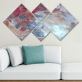 Set 4 tablouri decorative, 4MDF583684, MDF, Imprimat UV, Multicolor