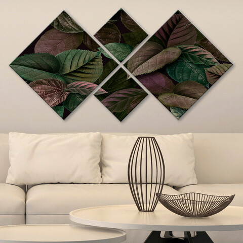 Set 4 tablouri decorative, 4MDF587642, MDF, Imprimat UV, Multicolor