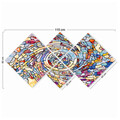 Set 4 tablouri decorative, 4MDF608678174, MDF, Imprimat UV, Multicolor