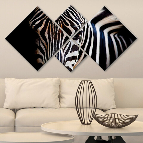 Set 4 tablouri decorative, 4MDF61813099, MDF, Imprimat UV, Multicolor