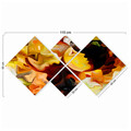 Set 4 tablouri decorative, 4MDF63178949, MDF, Imprimat UV, Multicolor