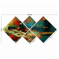 Set 4 tablouri decorative, 4MDF6520837, MDF, Imprimat UV, Multicolor