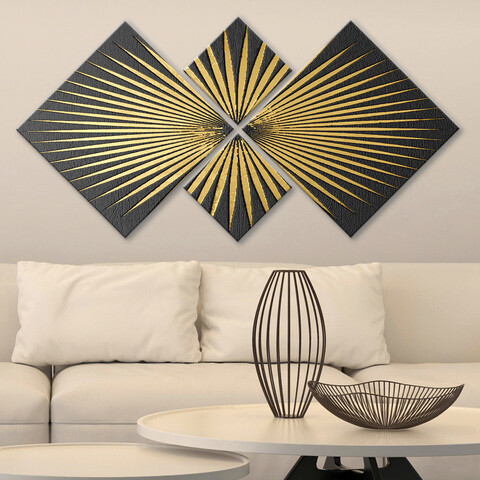 Set 4 tablouri decorative, 4MDF700733626, MDF, Imprimat UV, Multicolor