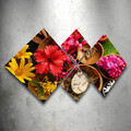 Set 4 tablouri decorative, 4MDF704999149, MDF, Imprimat UV, Multicolor