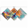 Set 4 tablouri decorative, 4MDF718438198, MDF, Imprimat UV, Multicolor