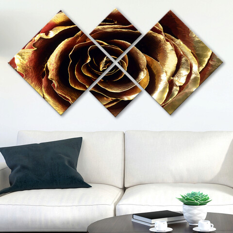 Set 4 tablouri decorative, 4MDF757862101, MDF, Imprimat UV, Multicolor