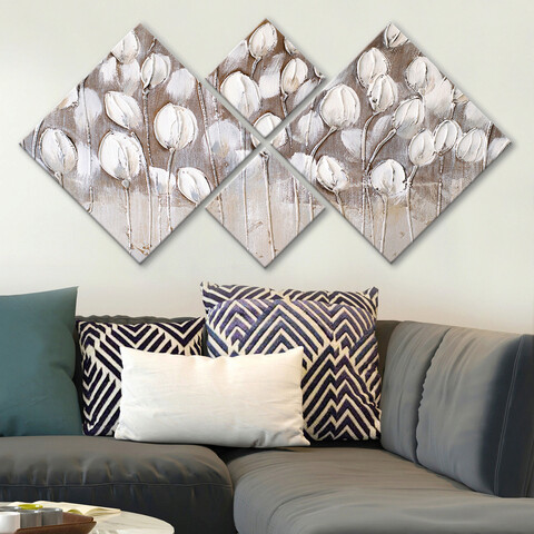 Set 4 tablouri decorative, 4MDF767684206, MDF, Imprimat UV, Multicolor