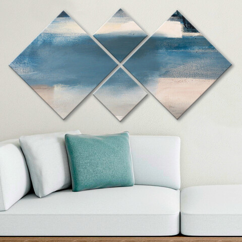 Set 4 tablouri decorative, 4MDF772034371, MDF, Imprimat UV, Multicolor