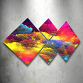Set 4 tablouri decorative, 4MDF793319206, MDF, Imprimat UV, Multicolor