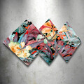 Set 4 tablouri decorative, 4MDF794486410, MDF, Imprimat UV, Multicolor