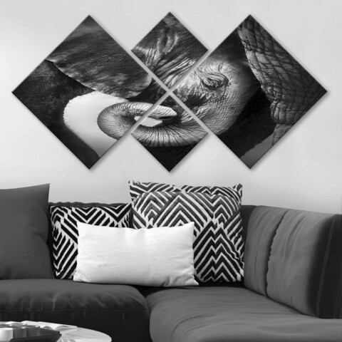 Set 4 tablouri decorative, 4MDF99284861, MDF, Imprimat UV, Multicolor