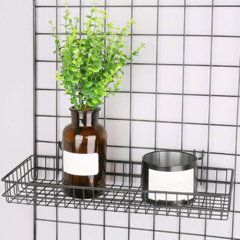 Decoratiune de perete, WR011, Dimensiune: 40 x 9 x 11 cm, Negru