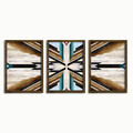Set 3 tablouri decorative, TAH105, MDF, Lemn, Multicolor