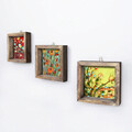 Set 3 tablouri decorative, UKZM018, MDF, Imprimat UV, Multicolor