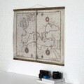 Tablou decorativ, Map117, Lemn, Piele ecologica, Multicolor