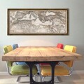 Tablou decorativ, Map100, Lemn, MDF, Multicolor